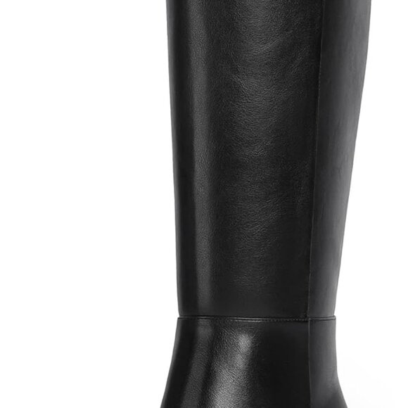 Knee High Boots Women Chunky Heel Square Toe Tall Boots - Picture 1 of 7